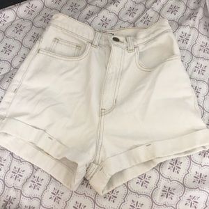 American apparel high waisted shorts